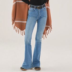 Pilco THE ICON flare jeans, denim medium blue, size 28